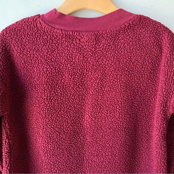 Harry Potter Hogwarts Embroidered Maroon Fleece Pullover - Picture 4 of 6